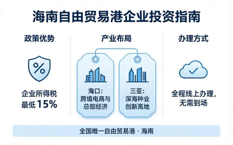 海南注册公司各市注册条件和费用对比