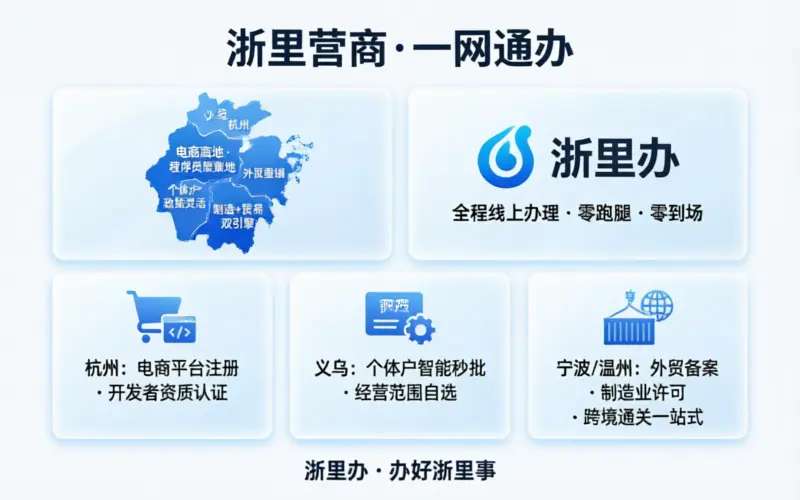 浙江注册公司各市注册条件和费用对比