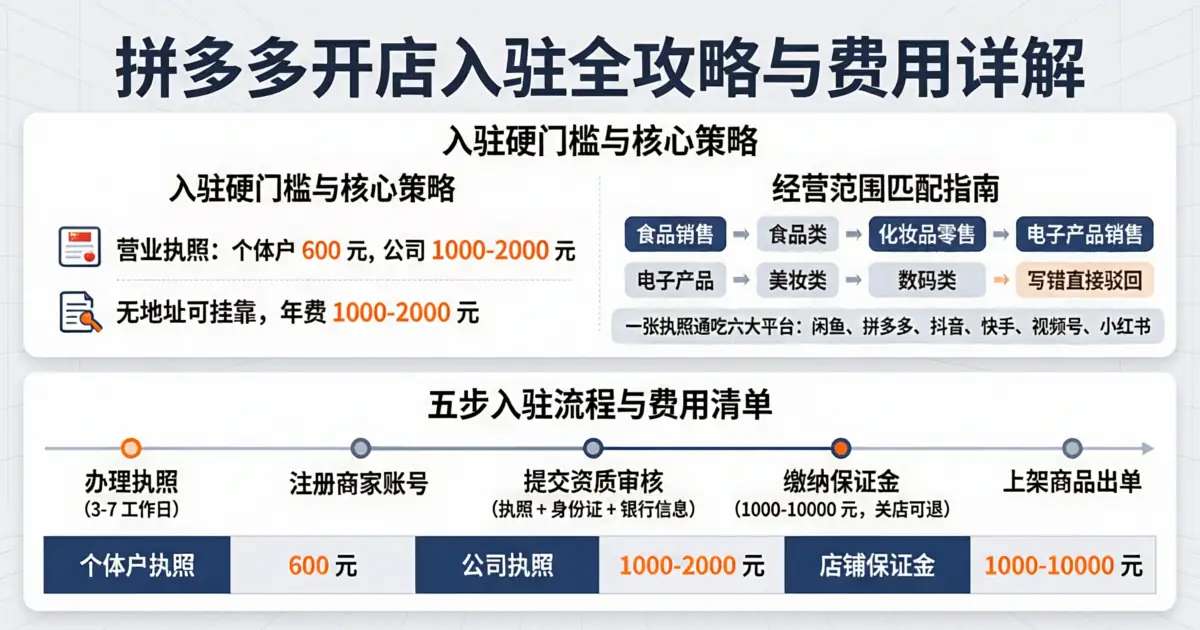 拼多多开店怎么入驻